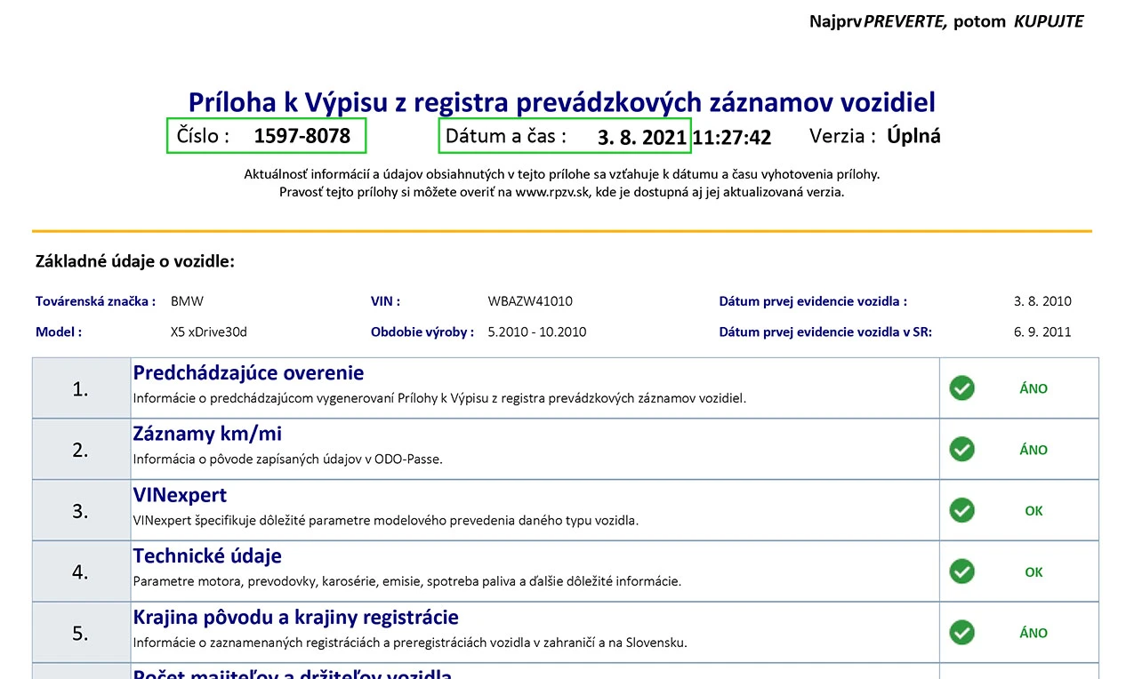 Zvýraznenie potrebných políčok na AUTO-Passe
